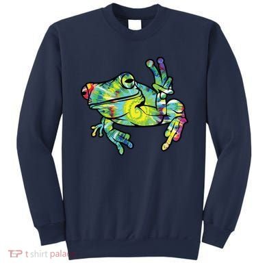 Cool Peace Frog Tie Dye Sweatshirt