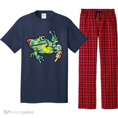 Cool Peace Frog Tie Dye Pajama Set