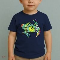 Cool Peace Frog Tie Dye Toddler T-Shirt thumb 2