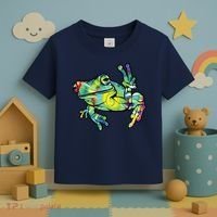 Cool Peace Frog Tie Dye Toddler T-Shirt thumb 3