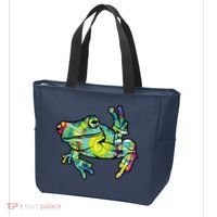 Cool Peace Frog Tie Dye Tote Bag thumb 3