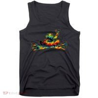 Cool Peace Frog Tie Dye 1960s Fashion Nonconformists Tank Top thumb 0