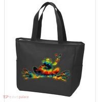 Cool Peace Frog Tie Dye 1960s Fashion Nonconformists Tote Bag thumb 3