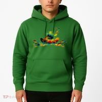 Cool Peace Frog Tie Dye 1960s Fashion Nonconformists Hoodie thumb 2