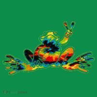 Cool Peace Frog Tie Dye 1960s Fashion Nonconformists Mousepad thumb 1