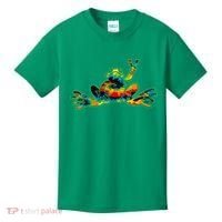 Cool Peace Frog Tie Dye 1960s Fashion Nonconformists Kids T-Shirt thumb 0
