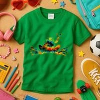 Cool Peace Frog Tie Dye 1960s Fashion Nonconformists Kids T-Shirt thumb 3