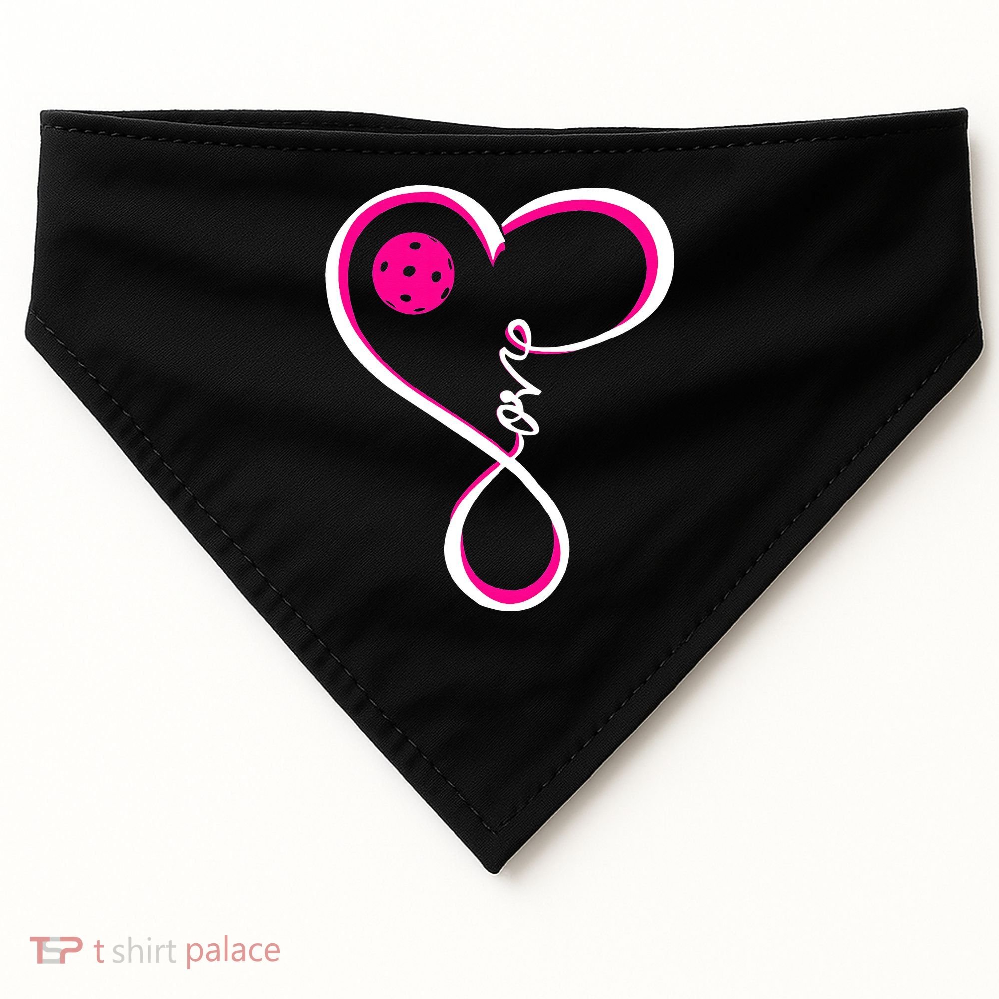 Cute Pickleball For  Ladies I Love Pickleball USA-Made Doggie Bandana