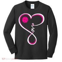 Cute Pickleball For  Ladies I Love Pickleball Kids Long Sleeve Shirt thumb 0