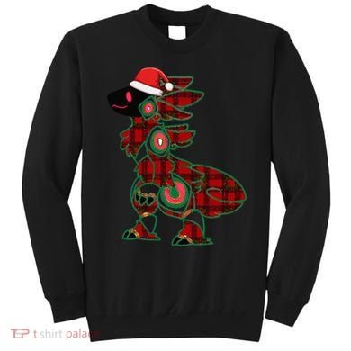 Christmas Protogen Fursuit Tartan Fursona Sweatshirt