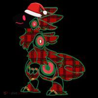 Christmas Protogen Fursuit Tartan Fursona Women's Hoodie thumb 2