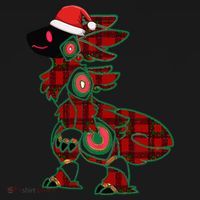 Christmas Protogen Fursuit Tartan Fursona Baby Bodysuit thumb 2