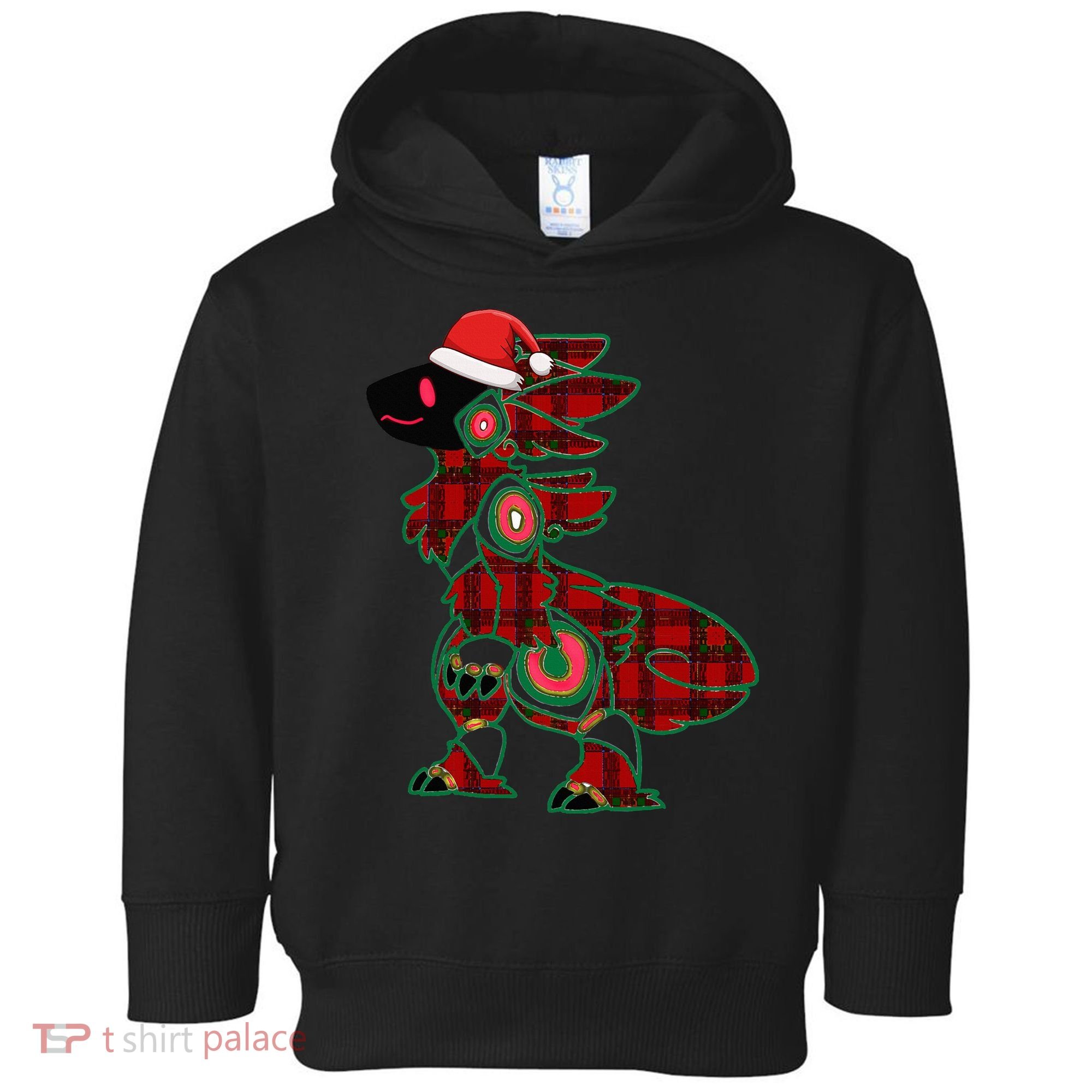 Christmas Protogen Fursuit Tartan Fursona Toddler Hoodie