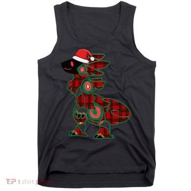 Christmas Protogen Fursuit Tartan Fursona Tank Top
