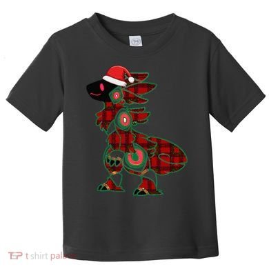 Christmas Protogen Fursuit Tartan Fursona Toddler T-Shirt
