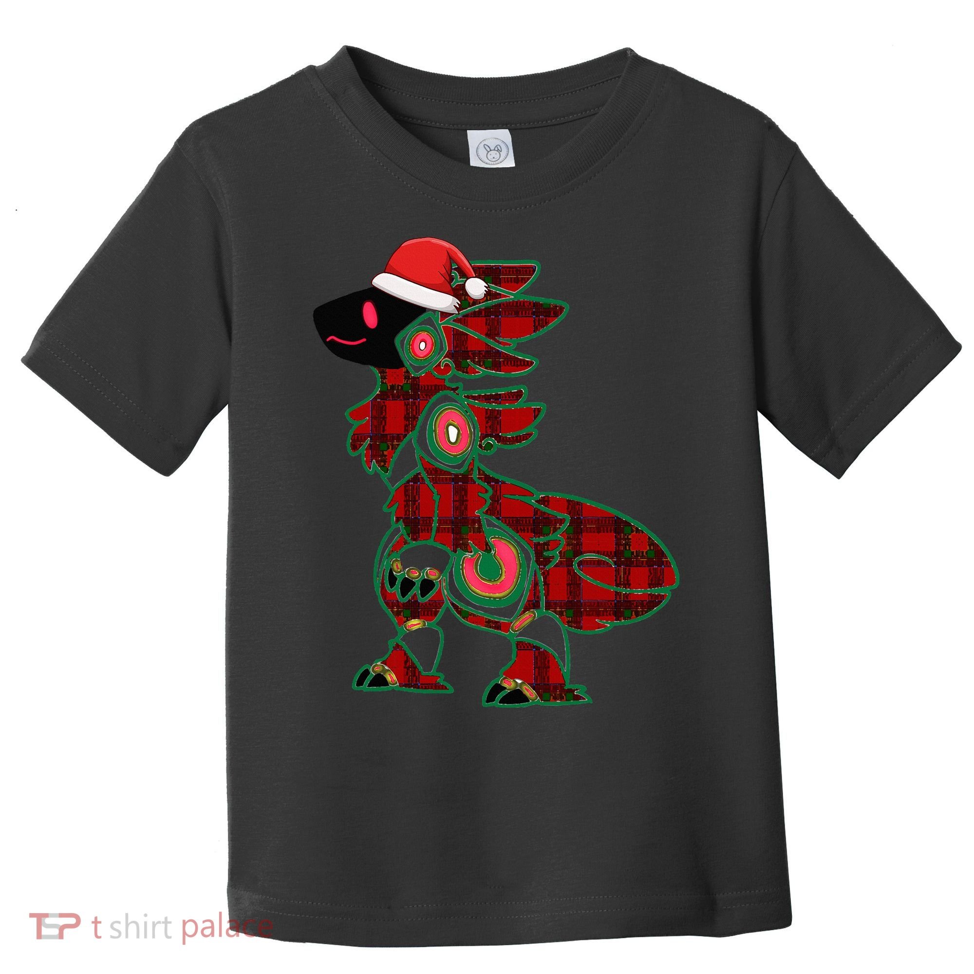 Christmas Protogen Fursuit Tartan Fursona Toddler T-Shirt