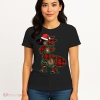 Christmas Protogen Fursuit Tartan Fursona Women's T-Shirt thumb 4