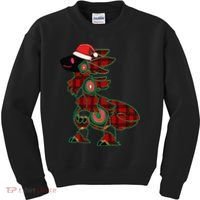 Christmas Protogen Fursuit Tartan Fursona Kids Sweatshirt thumb 0