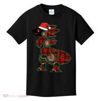 Christmas Protogen Fursuit Tartan Fursona Kids T-Shirt thumb 0