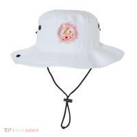 Cute Pink Floral Easter Bunny Bucket Hat thumb 0