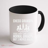 Chess Player Grandpa Saying For Chess Board Game Lover Fans Coffee Mug thumb 1