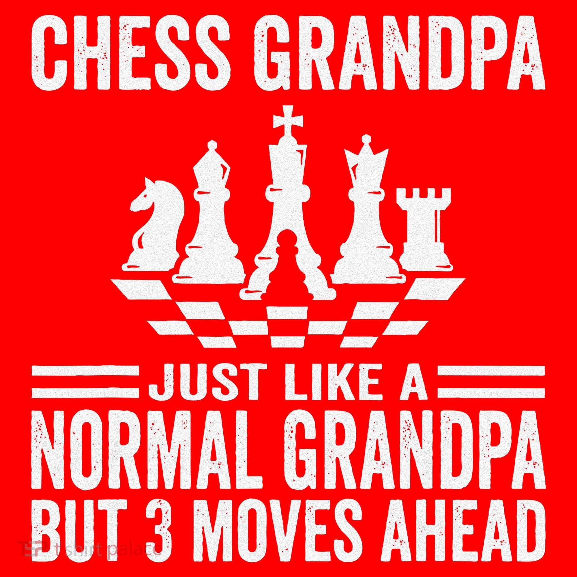Chess Player Grandpa Saying For Chess Board Game Lover Fans Santa Hat