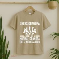 Chess Player Grandpa Saying For Chess Board Game Lover Fans T-Shirt thumb 2