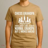 Chess Player Grandpa Saying For Chess Board Game Lover Fans T-Shirt thumb 3