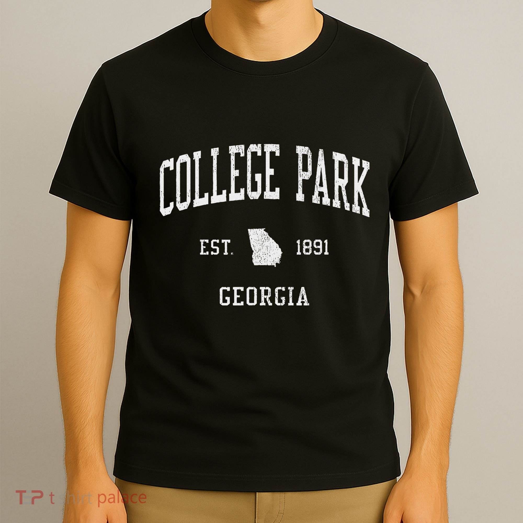 College Park Ga Vintage Athletic Sports Js01 T-Shirt