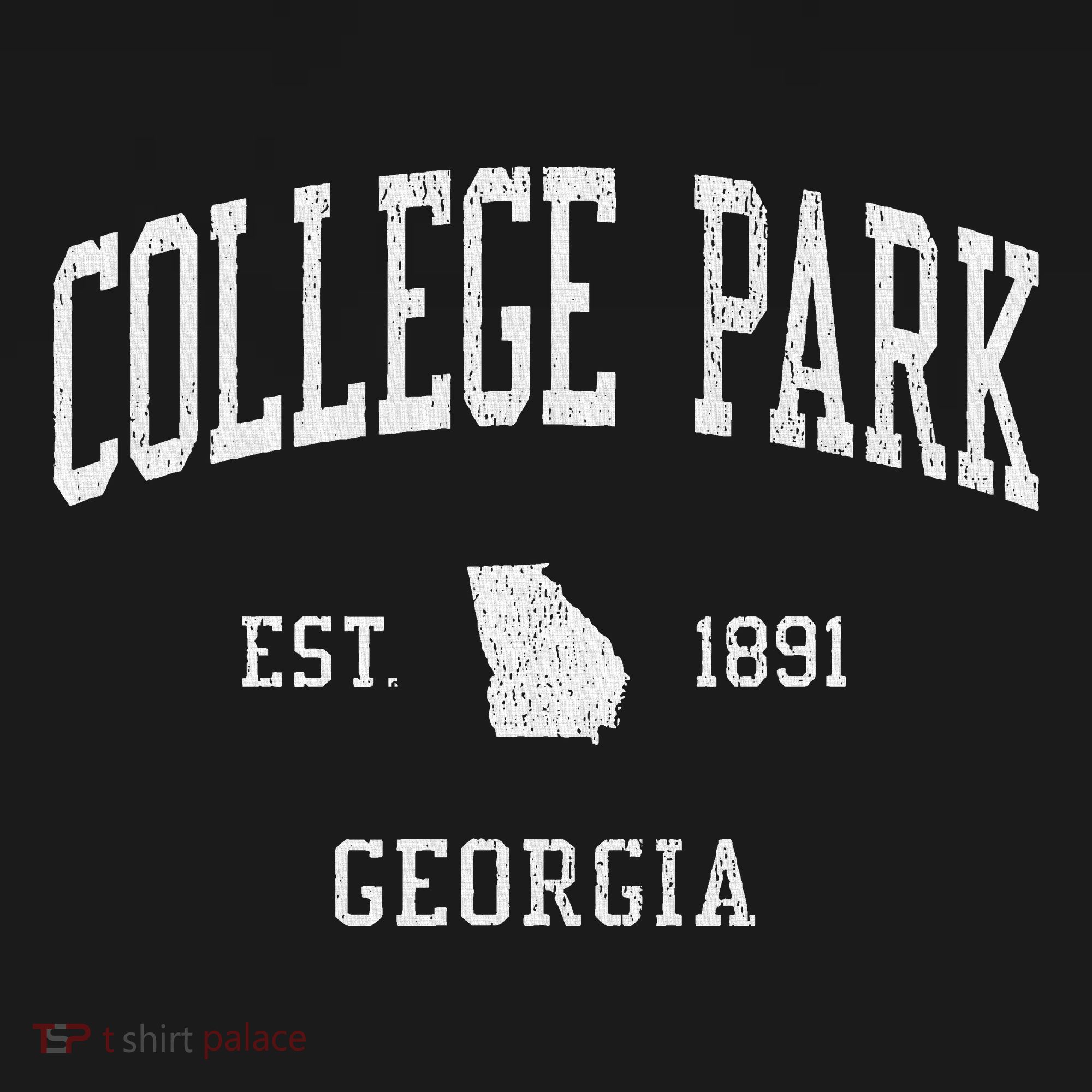 College Park Ga Vintage Athletic Sports Js01 T-Shirt