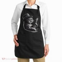 Cat Playing Guitar Funny Rock Music Guitar Cat Apron thumb 2