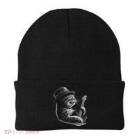 Cat Playing Guitar Funny Rock Music Guitar Cat Beanie thumb 0