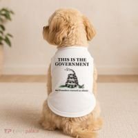 Conservative Patriotic Gadsden Defund The FBI Doggie Tank thumb 2