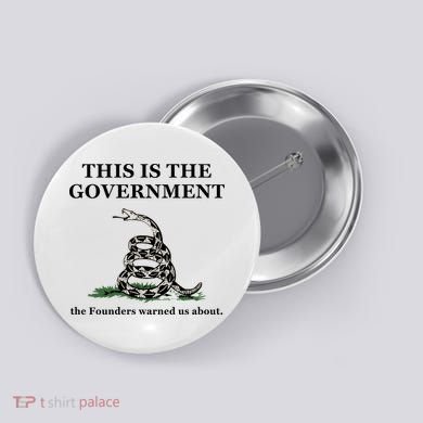 Conservative Patriotic Gadsden Defund The FBI Button