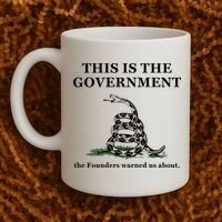Conservative Patriotic Gadsden Defund The FBI Coffee Mug thumb 2