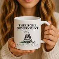 Conservative Patriotic Gadsden Defund The FBI Coffee Mug thumb 3