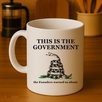 Conservative Patriotic Gadsden Defund The FBI Coffee Mug thumb 4