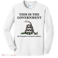 Conservative Patriotic Gadsden Defund The FBI Kids Long Sleeve Shirt thumb 0