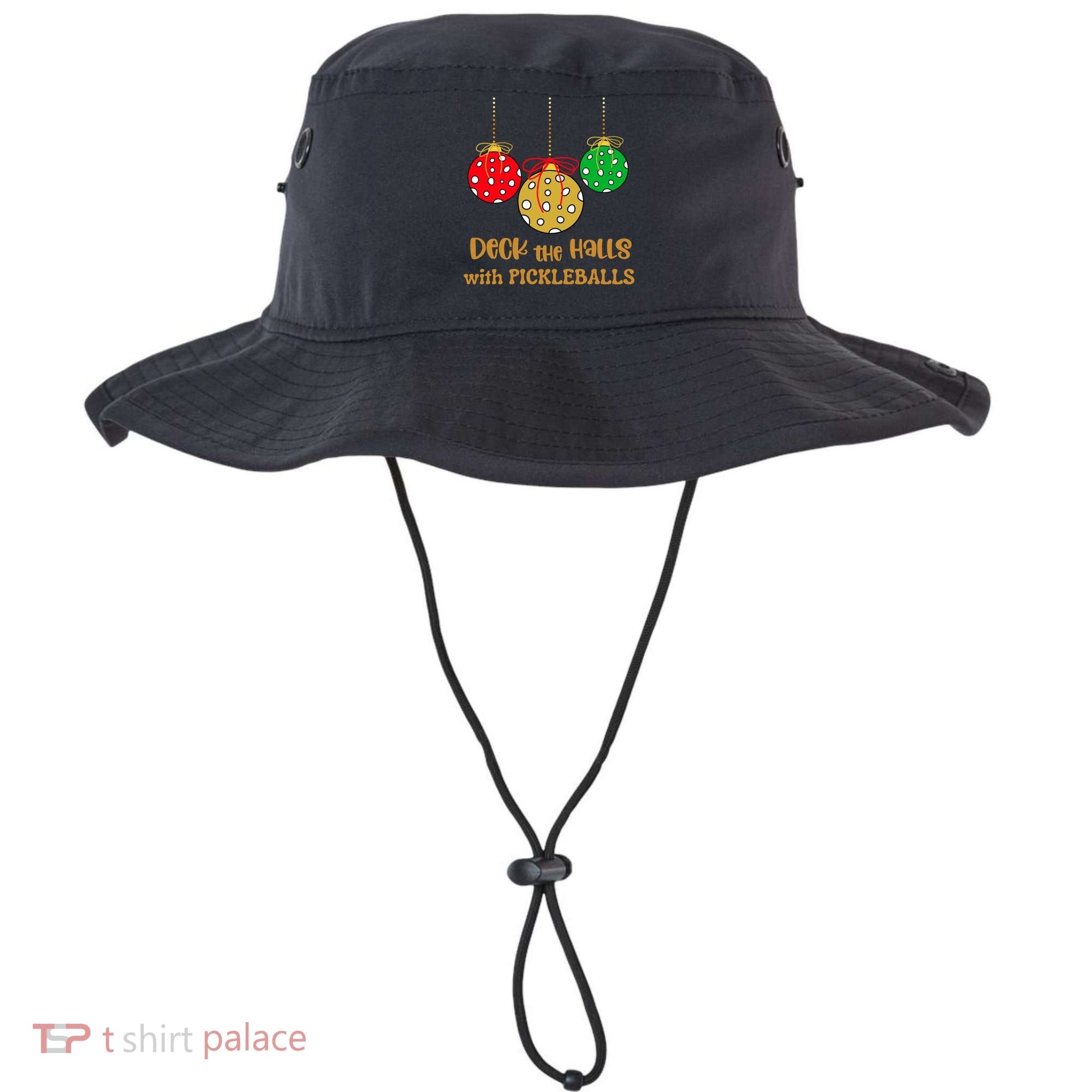 Christmas Pickleball Gift Deck The Halls With Pickleballs Gift Bucket Hat