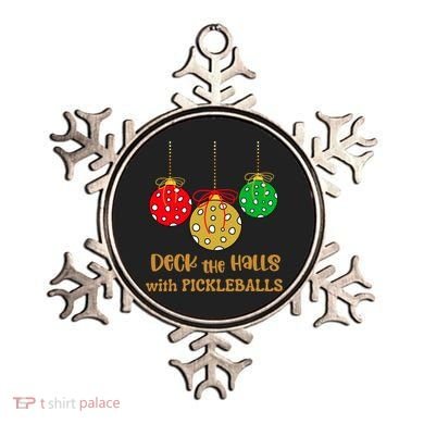 Christmas Pickleball Gift Deck The Halls With Pickleballs Gift Ornament