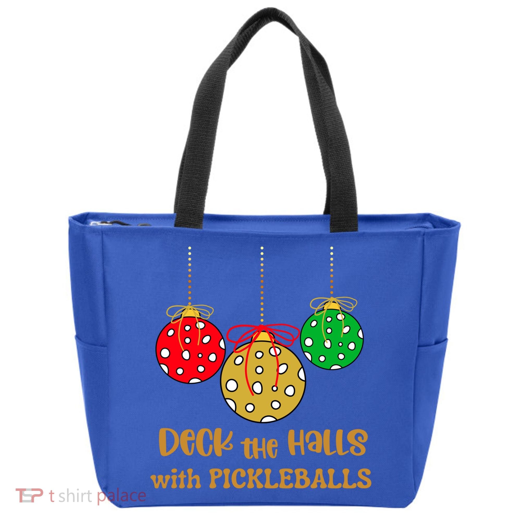 Christmas Pickleball Gift Deck The Halls With Pickleballs Gift Tote Bag