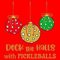 Christmas Pickleball Gift Deck The Halls With Pickleballs Gift Santa Hat thumb 1