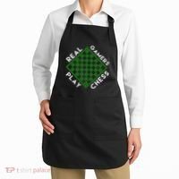 Chess Player Gift Real Gamers Play Chess Apron thumb 2