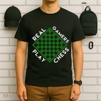 Chess Player Gift Real Gamers Play Chess T-Shirt thumb 6
