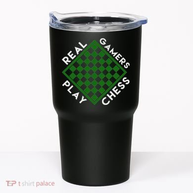 Chess Player Gift Real Gamers Play Chess Tumbler