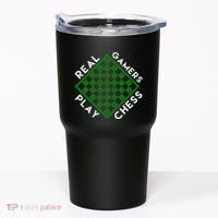 Chess Player Gift Real Gamers Play Chess Tumbler thumb 0