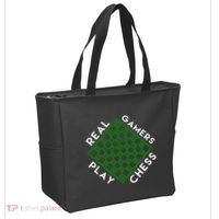 Chess Player Gift Real Gamers Play Chess Tote Bag thumb 2