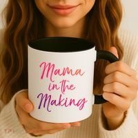 Cute Pregnancy Gift For Pregnant Moms Mama In The Making Cool Gift Coffee Mug thumb 3
