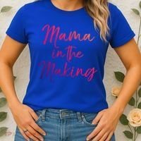 Cute Pregnancy Gift For Pregnant Moms Mama In The Making Cool Gift Women's T-Shirt thumb 2