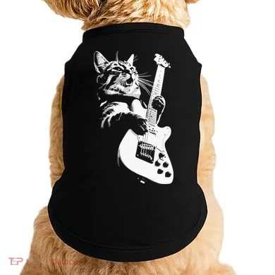 Cat Playing Guitar Doggie Tank